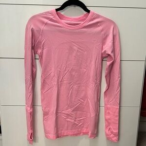 Lululemon Pink Long Sleeve Athletic Top